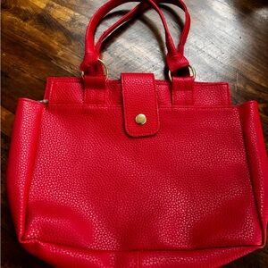 Chic Red Tote Bag for Women
